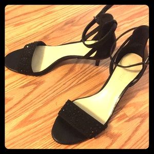 Nine West Black Open Toe Heels